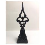 Cast Iron Fleur De Lis Finial Statue