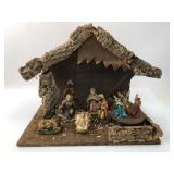 VTG Manger With Figurines made in Italy