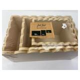 Fab Lab 3pc Wood Set Scalloped Boxes