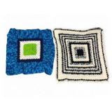 2 Handmade Crochet Afghans