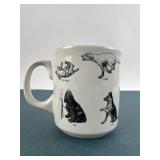 XL Fishs Eddy Dog Mug With Illustrations