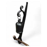 Arhaus Wall Mount Brass Dinner Bell W/ Mallet