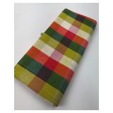Colorful Plaid Fabric Clutch Purse