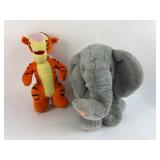 Tigger & Elephant Plush Toys By Mattel & Geoffrey