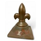 Metal Fleur-De-Lis Decorative Finial