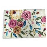 35 X 23.5 Floral Rug With Multicolor Design