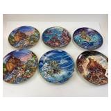 6 Franklin Mint Noahï¿½s Ark Bill Bell Plates