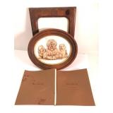 Framed Dog Picture & Certificates