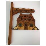 Handpainted Wood Welcome Friends Sign 18 x 12ï¿½ï¿½