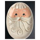 Transpac Santa Claus Ceramic Platter