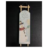 Hong Yi Gong Yi Snowman Sled Wall Decor