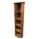 Wooden Tall Narrow Shelf Unit