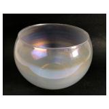 Iridescent Glass Bowl 6 x 8 Inches