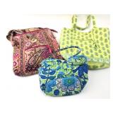 3 Vera Bradley Quilted Bags 9ï¿½ï¿½-11ï¿½ï¿½ Wide
