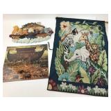 Jungle Time Fabric, Metal & Acrylic Wall Art