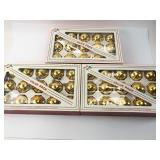 Holly Glass Christmas Ornaments Value Pack