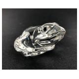 Crystal Frog Figurine ï¿½ possibly Baccarat