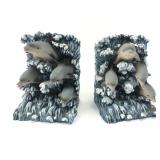 Dolphin Design Acrylic Book Ends