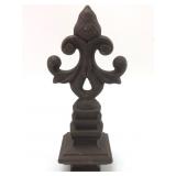 Vtg Cast Iron Fleur-De-Lis Fence Finial