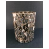 Mosaic Glass Vase With 8 Inch Height