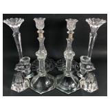 8 Crystal Candleholders