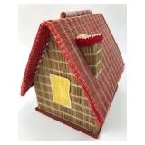 Sewing Box With Woven House Design