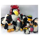 Stuffed Animal Penguin Collection W/ Bin