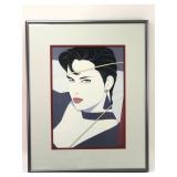 1987 Patrick Nagel Fine Art Poster Framed