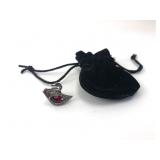 Swarovski Swan Pin With Velvet Pouch