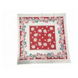 Vtg Floral Tablecloth 46 X 46