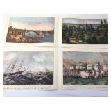 4 Prints By Currier & Ives