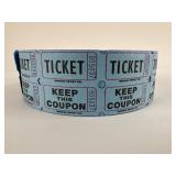 Indiana Ticket Co. Blue Raffle Roll Tickets