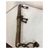 Wood & Iron Farm Yoke With Metal Chains