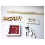 Hallmark Christmas Sign & Decor Set