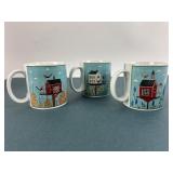 Vintage Sakura Warren Kimball Birdhouse Mugs ï¿½ 3