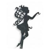 Metal Fairy Garden Stake With Silhouette