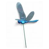 Exhart Blue Dragonfly Garden Stake 26.25 Long