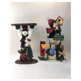 Snowman Table & Penguin Decoration
