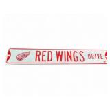 Red Wings Drive Metal Street Sign 36 x 6