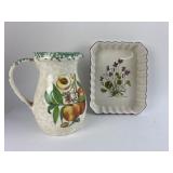 Himark Italy Pitcher & Sadler Viola Tray