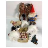 Christmas Decorations Lot With Gnome & Camel