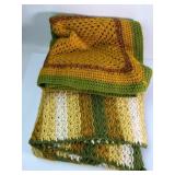 Handmade Crochet Afghans In Green & Yellow