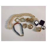 Siam Sterling Ring, Jewelry & Pearl Necklace