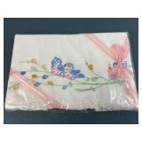 New Sealed Hand Embroidered Tablecloth & Napkins