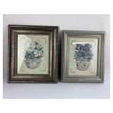 Floral Prints In Decorative Frames