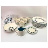 Vtg Marcrest Swiss Alpine 21pc Dish Set