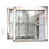 2 Wood Framed Windows 28ï¿½ï¿½ X 28ï¿½ï¿½