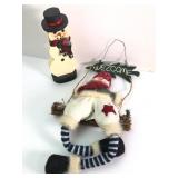 Hanging & Standing Snowman Decorations