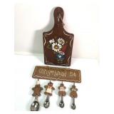Resin Spoon Display & Wood Trivet Set