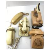 5 Corded Phones Including Rotary & AT&T